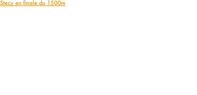 Stecy en finale du 1500m

Deux athlètes du team Paul Gulzinski et Stecy Dolay étaient ce week-end à Thonon-les-Bains où se déroulaient les championnats de France Open 2025.

Placé dans la première série du 800m, Paul Gulzinski a confirmé son récent record personnel (1’52’’01) en bouclant sa série en 1’52’’68, passant pour la seconde fois de la saison sous la barre des 1’53. Malgré ce beau chrono, notre spécialiste du double tour de piste est malheureusement resté aux portes de la finale mais il aura confirmé qu’il avait indéniablement passé un cap cette saison en retranchant plus de deux secondes à sa meilleure performance.

De son côté Stecy Dolay était engagée sur 1500m. Au terme d’une série très tactique (3’08 au 1000m), notre mileuse est parvenue à se hisser en finale, prenant la dernière place qualificative au temps en 4’34’’35
Dans une finale où elle n’avait pas grand chose à perdre, Stecy aura tout donné pour finalement prendre la onzième place en 4’30’’91.
